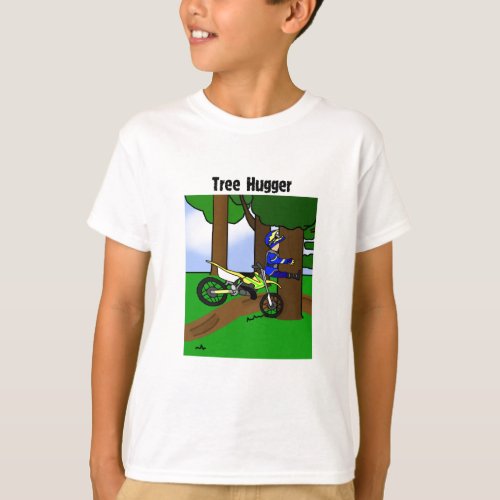 Dirt Bike Tree Hugger Childs T_Shirt