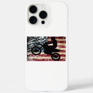 Dirt Bike USA Flag T-Shirt Motocross American Flag iPhone 16 Pro Max Case
