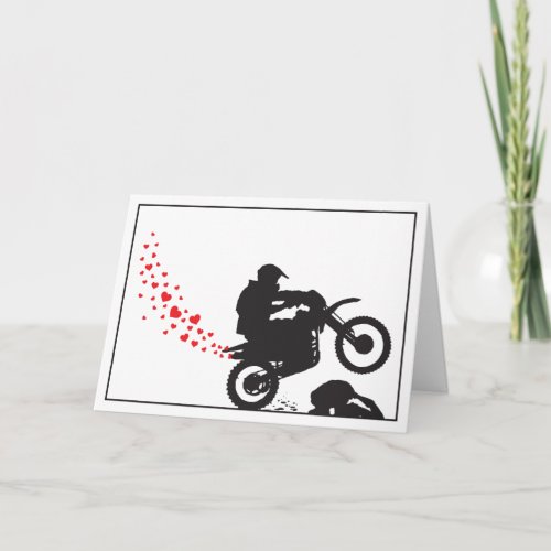 Dirt Bike Valentines Day Card