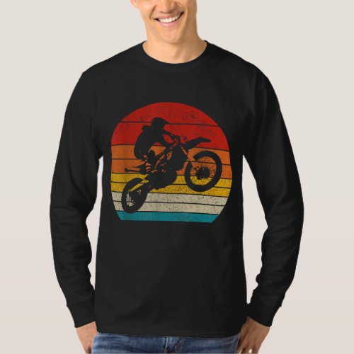 Dirt Bike Vintage Motocross MX Enduro Motorcycle B T_Shirt