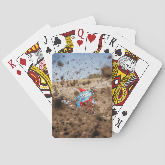 Dirt biker  dirt poker cards (Back)