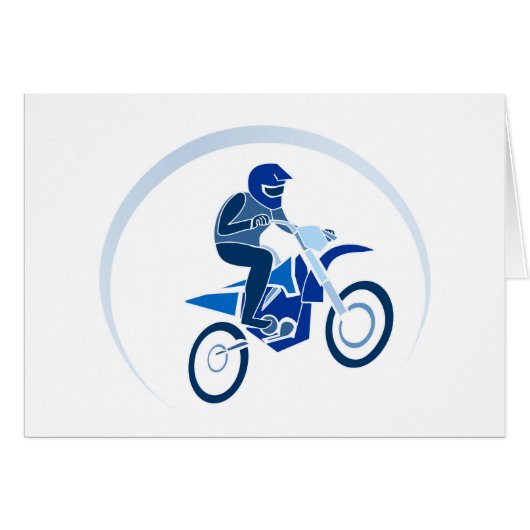 Dirt Biker Vector Biking Cards (Front Horizontal)