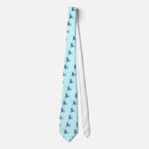 Dirt Biker Vector Biking Neck Tie