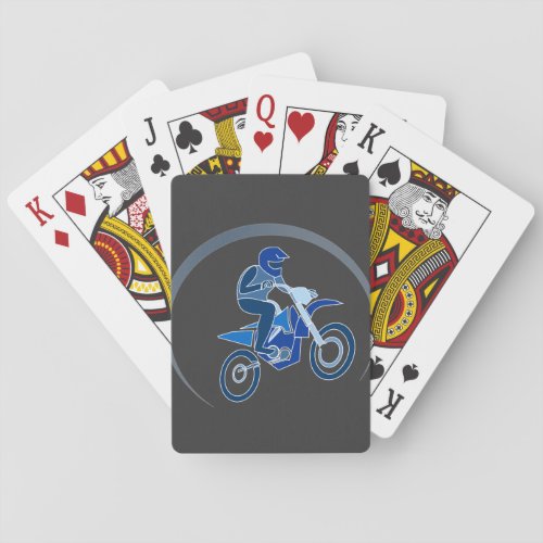 Dirt Biker Vector Biking Poker Cards