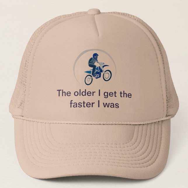 Dirt Biker Vector Biking Trucker Hat (Front)