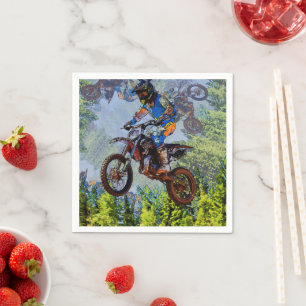 Dirt-Biking Fools - Motocross Racers   Napkins