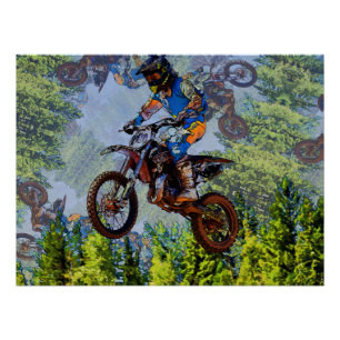 Dirt-Biking Fools- Motocross Racers Poster