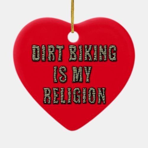 Dirt_Biking Moto_X Champ Designer Gift Ceramic Ornament