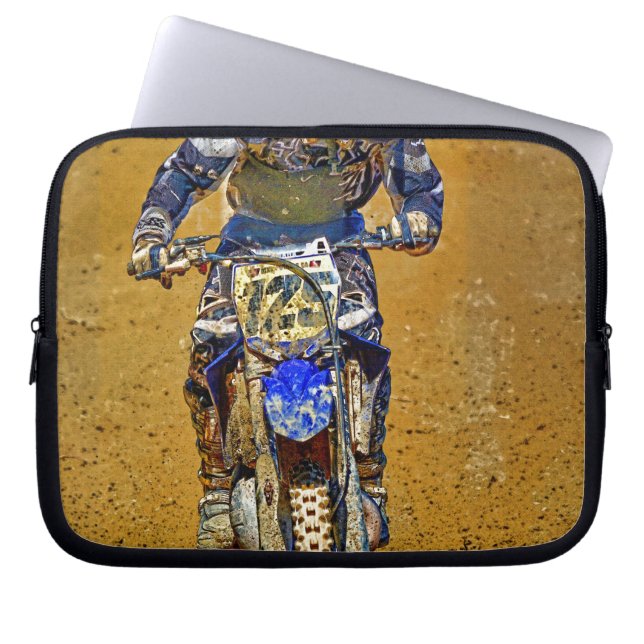 Dirt-Biking Moto-X Champ Designer #Gift Laptop Sleeve (Front)