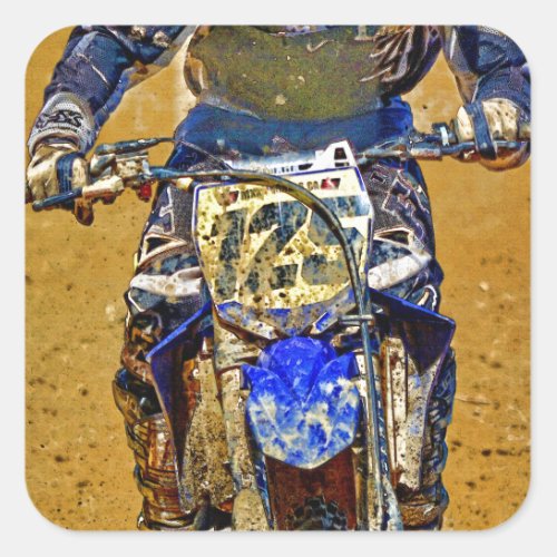 Dirt_Biking Moto_X Champ Designer Gift Square Sticker