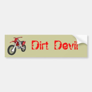 Dirt Devil Bumper Sticker by Lilleaf at Zazzle