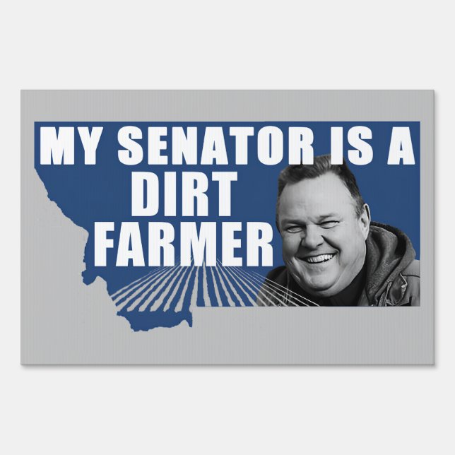 Dirt Farmer 12" x 18" Yard Sign (Front)