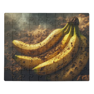 Dirt on Bananas on the Ground Jigsaw Puzzle