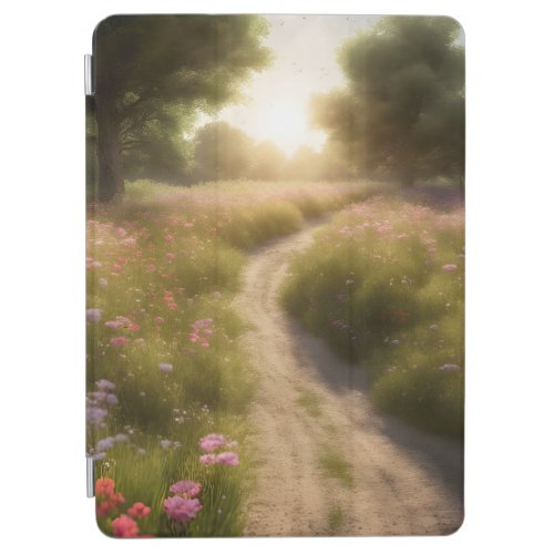 Dirt Path In Wildflower Meadow iPad Air Cover