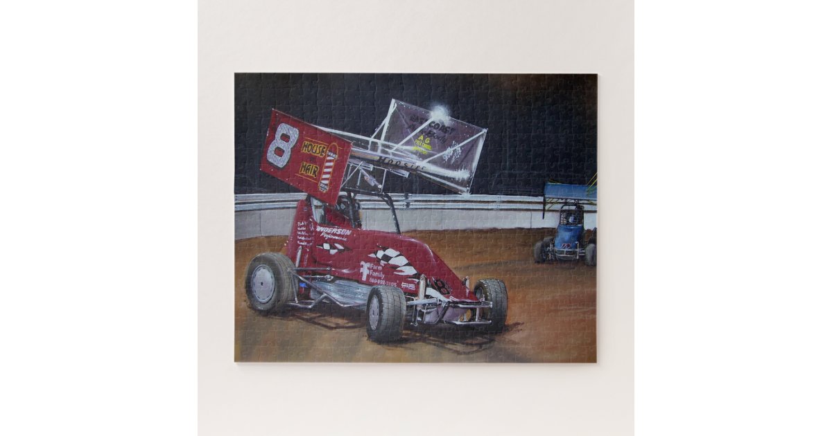 Dirt Racing Jigsaw Puzzle Zazzle