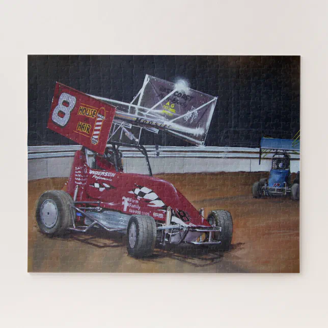 Dirt Racing Jigsaw Puzzle Zazzle
