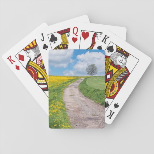 Dirt Road and Tree Poker Cards