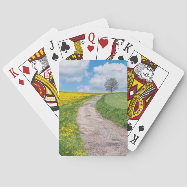 Dirt Road and Tree Poker Cards (Back)