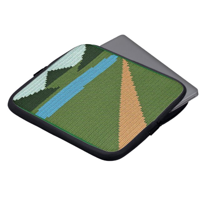 Dirt Road Artisan Crochet Print Electronics Bag    (Front Top)