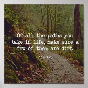 Dirt Road Quote Poster Art