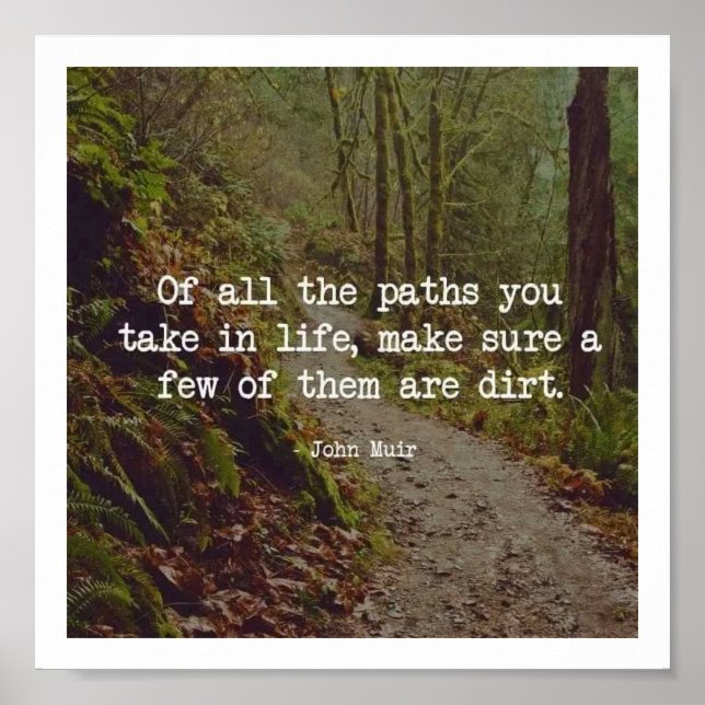 Dirt Road Quote Poster Art (Front)