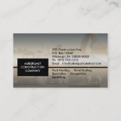Dirt | Soil Construction Company Hauling Business Business Card (Back)
