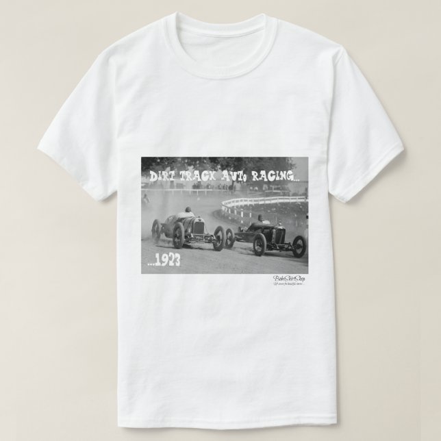 Dirt Track Auto Racing T-Shirt (Design Front)
