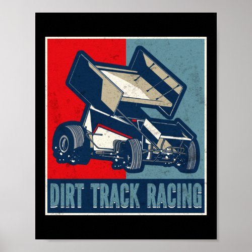 Dirt Track Racing Dirt Track Racing Sprint Car Poster