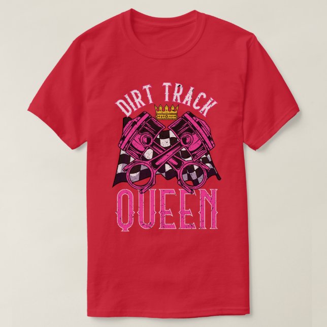 Dirt Track Racing Dirt Track Women Racing T-Shirt (Design Front)
