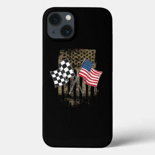 Dirt Track Racing Motocross Stock Car Racing Gift  iPhone 13 Case