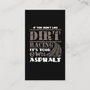 Dirt Track Racing Motorsport Mud Truck Car Racer Business Card