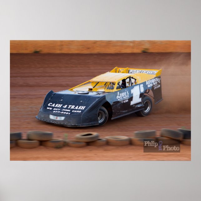 Dirt Track Racing Poster (Front)