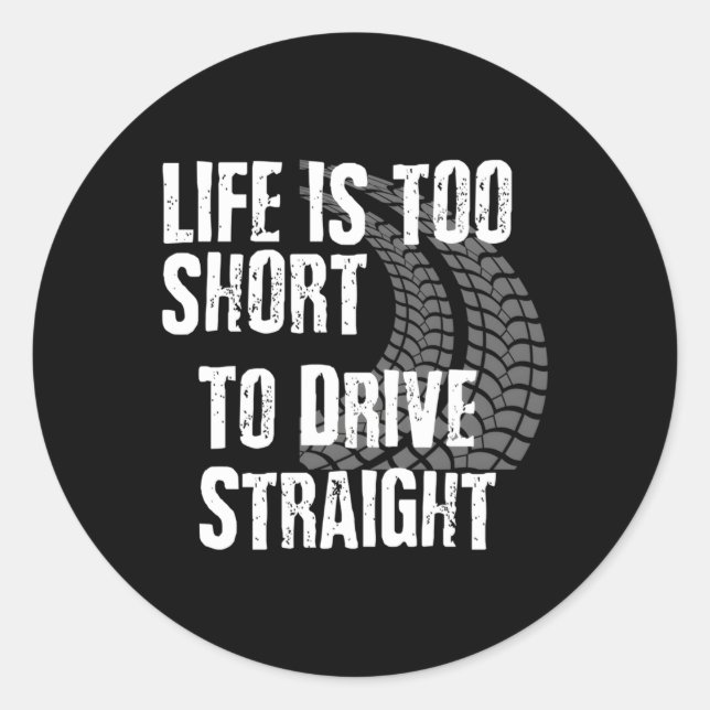 Dirt Track Racing Quote Dirt Car Modified Late Mod Classic Round Sticker (Front)