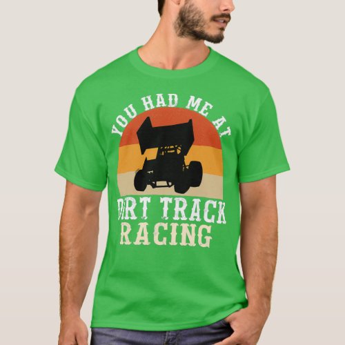 DIRT TRACK RACING SPRINT CAR Dirt Track Racing T_Shirt