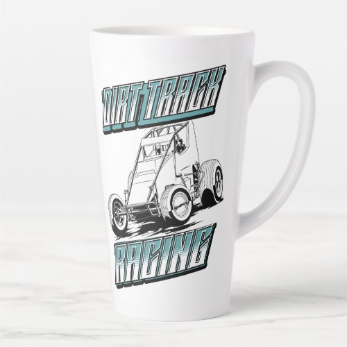 Dirt Track Racing_Sprint Car Latte Mug