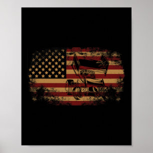 Dirt Track Racing Sprint Car Vintage Usa American  Poster