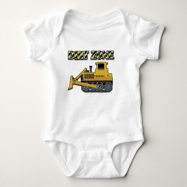 Dirt Zone (Bulldozer) - Baby Jersey Bodysuit Baby Bodysuit (Front)
