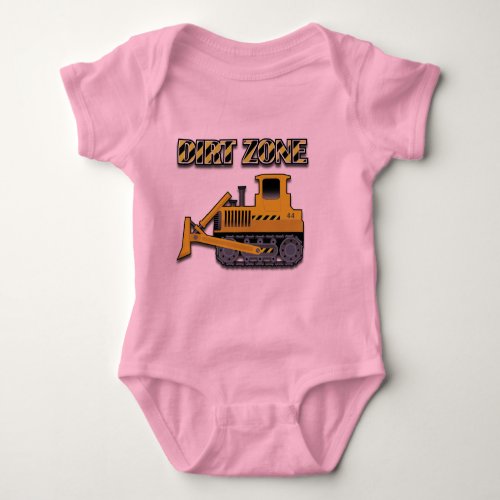 Dirt Zone Bulldozer _ Baby Jersey Bodysuit Baby Bodysuit