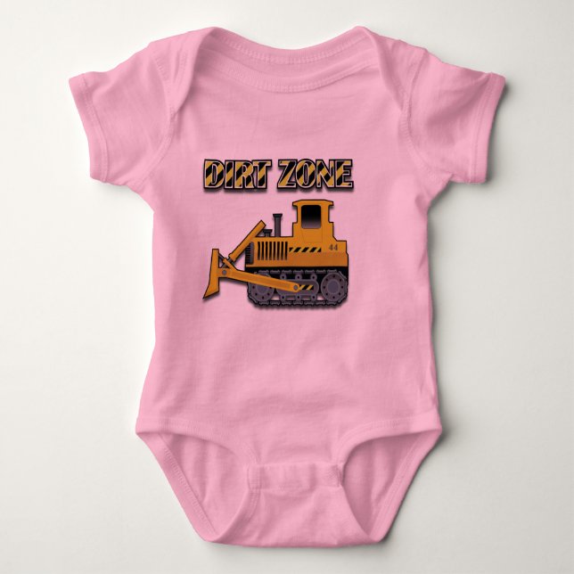 Dirt Zone (Bulldozer) - Baby Jersey Bodysuit Baby Bodysuit (Front)