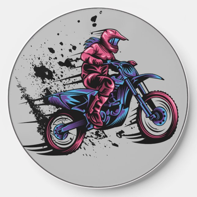 Dirtbike design wireless charger  (Front)