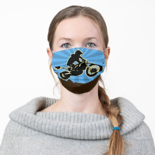 Dirtbike face mask Motocross theme face mask (Worn)
