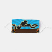 Dirtbike face mask Motocross theme face mask (Front, Folded)