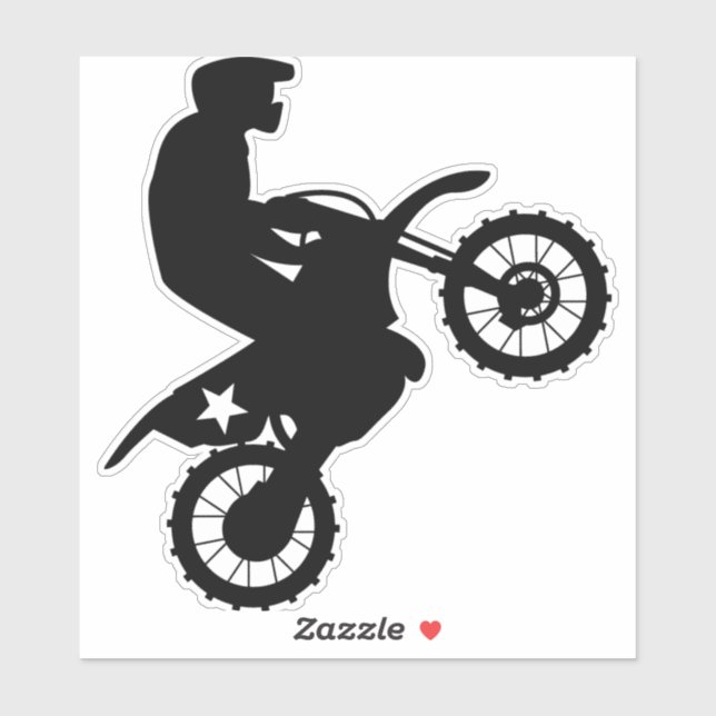 DIRTBIKER MOTORCYCLE STICKER DECAL (Sheet)