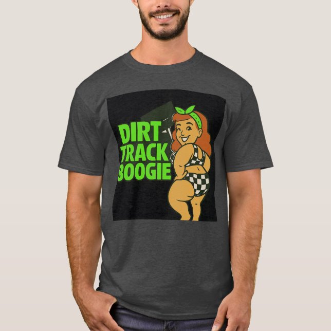 Dirtrack Boogie Neon Racer vintage T-Shirt (Front)