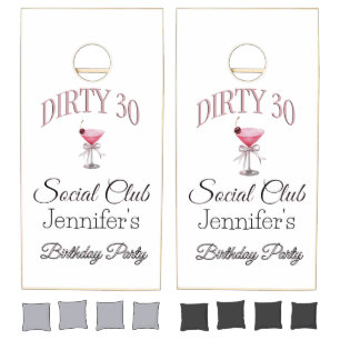 Dirty 30 Birthday party Cornhole Set