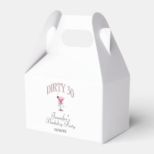 Dirty 30 Coquette Birthday Party Favor Boxes
