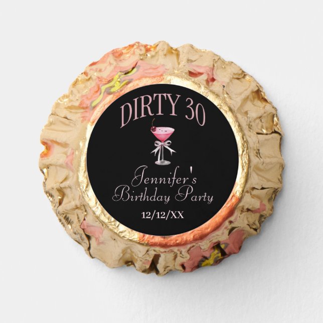 Dirty 30 Coquette Birthday Party  Reese's Peanut Butter Cups (Front)