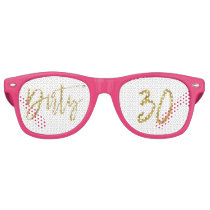 Dirty 30 Gold Foil Birthday Party Glasses Dirty 30 Gold Foil Birthday Party Glasses