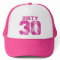 DIRTY 30 Hot Neon Pink Birthday Hat