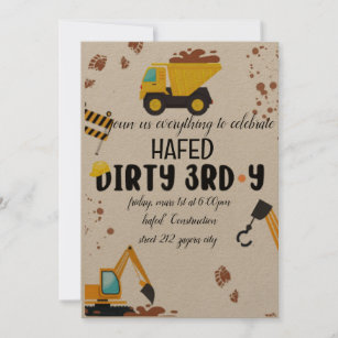 Dirty 3rd-Y Third Birthday Invitation